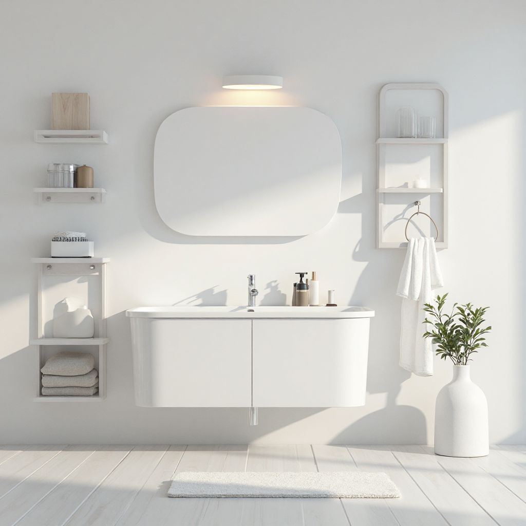 Chiuvetă Ceramică Albă Dreptunghiulară